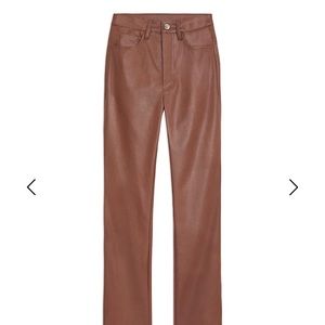 WeWoreWhat Embossed Croc Ankle Flare Pant